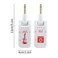 thumbnail image 2 of 2.4G Système de Guitare Sans Fil Récepteur de Guitare Rechargeable pour Guitare Électrique Basse Instruments à Vent Électriques Plug and Play 48k / 16bit Transmission en Temps Réel 282 Degré Tournant Fiche, 2 of 6