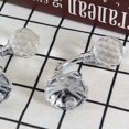 thumbnail image 2 of 2pcs Vintage High-Grade Zinc Alloy Artificial Crystal Wall Tieback Curtain Hook Towel Hanger for Cloth-hat Hook(Silver Grey), 2 of 4