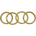 thumbnail image 2 of 10 Bulk Brass Durable Round Edged Split Key Rings 20mm Circular Keychain Ring for Car Home Keys Organization, Arts & Crafts, Jewelry Findings Dexterous and Professional, 2 of 3