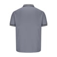 thumbnail image 5 of YABCSAZ Men's Classic T-Shirt Button Short Sleeve Moisture-Wicking V Neck Tee Undershirts Summer Casual Loose Fit Comfortable Soft Tops Outdoor Daily Gym Workout Athletic Shirts, 5 of 6