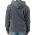 thumbnail image 5 of Men's Ultra Soft Sherpa Lined Hoodie - Full Zip Fleece Lining Winter Sweatshirts M-5XL, 5 of 5