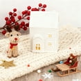 thumbnail image 6 of 1Pcs Ceramic Christmas Village Set,Christmas Village,White Village Houses for Xmas Winter Holiday Fireplace Tabletop Decor(#016), 6 of 6