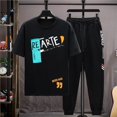 thumbnail image 3 of Ropa para hombre, pantalones deportivos estampados, conjuntos de pantalones gráficos, camisetas para correr, novedad en chándal a juego de alta calidad para hombre, 3 of 5