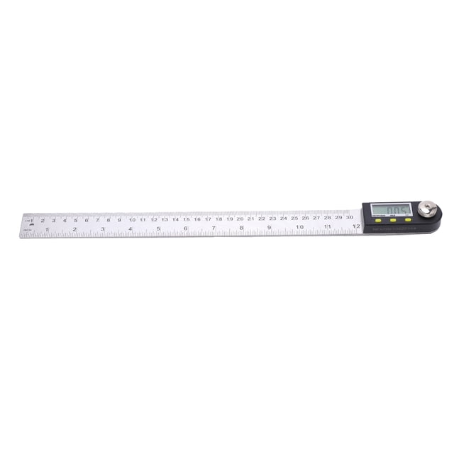 Digital Protractor Angle Gauge, Low Power Consumption Stainless Steel 0-300Mm Ruler Angle Measure Tool for Woodworking for Construction or Diy