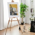 thumbnail image 4 of Costway Foldable Wood Tripod Easel Sketching & Painting Tilting Display Stand Art Craft, 4 of 10