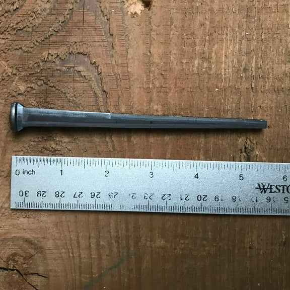 5 5.5"- STEEL SQUARE COMMON ROSEHEAD STANDARD-50d Nails 25-Nails