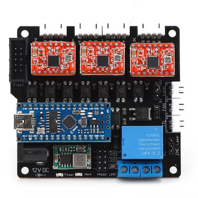 Placa de Control de Eje NikouMX Kit de Placa Base Láser Módulo Controlador de Eje 3 Ejes