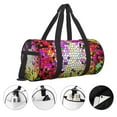 thumbnail image 3 of Honeii Colorful Tie Dye Stained Glass 3 Print Duffle Bag and Adjustable Strap,Foldable Travel Duffel Bags for Men Women,Waterproof Duffel Bags, 3 of 6