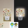 thumbnail image 2 of Yayeee LED Plug in Night Light for The Home with Auto Dusk to Dawn Light Sensors, 2 Pack, Beige Floral, 2 of 6