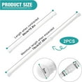 thumbnail image 3 of Dsscvnef 2 Pack Window Bar Window Bars Adjustable Sliding Glass Door Lock Window Lock Bar for Children Home Extends From 15.8 27.6 Inches (White), 3 of 7