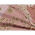 thumbnail image 4 of oneOone Rayon Dark Rose Brown Fabric Triangle Geometric Craft Projects Decor Fabric Printed By The Yard 56 Inch Wide, 4 of 5