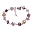thumbnail image 2 of Ayyufe Women Silver Plated Cube Colorful CZ Bracelet Bangles, 2 of 4
