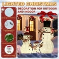 thumbnail image 3 of VEIKOUS Lighted Christmas Pop Up Snowman Family Decor - Set of 3, 3 of 14