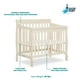 Dream On Me Lexington 4-in-1 Convertible Mini Crib - White Sustainable Pinewood Nursery Bed