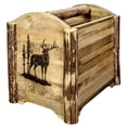 thumbnail image 2 of Montana Woodworks MWGCMAGLZELK Glacier Country Collection Magazine Rack with Laser Engraved Elk Design, 2 of 5