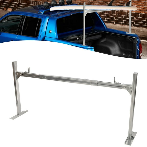 Adjustable Width 800lb 2×Truck Rack 71x14x34in Pick up Truck Ladder Rack Trailer