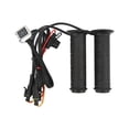 thumbnail image 4 of Heated Hand Grips, Frosted Anti Skid Motorcycle Heated Hand Grips Rainproof Adjustable Temperature  For ATV, 4 of 8