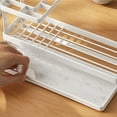 thumbnail image 4 of lanema Small Toothbrush Toothpaste Holder, Drain Tray for Bathroom Organization, 4 of 19