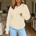 thumbnail image 4 of Womens Cat Pouch Hoodie Pet Carrier Hoodie with Built-in Pouch for Small Cats and Puppies Pet Lover's Pullover Sweatshirt, 4 of 7