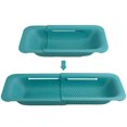 thumbnail image 1 of CNKOO Collapsible Colander Over the Sink Drain Strainer Basket Expandable Fruits Vegetables Wash Retractable Plastic for Home Kitchen, 1 of 7