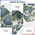 thumbnail image 6 of FORMRS Kids Pajama Pants with Pockets Size 6-8Y Boys Lounge Sleep Bottoms, Watercolor Hydrangeas Pattern, 6 of 8