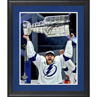 Steven Stamkos Tampa Bay Lightning Deluxe Framed Autographed Blue Adidas  Authentic Jersey