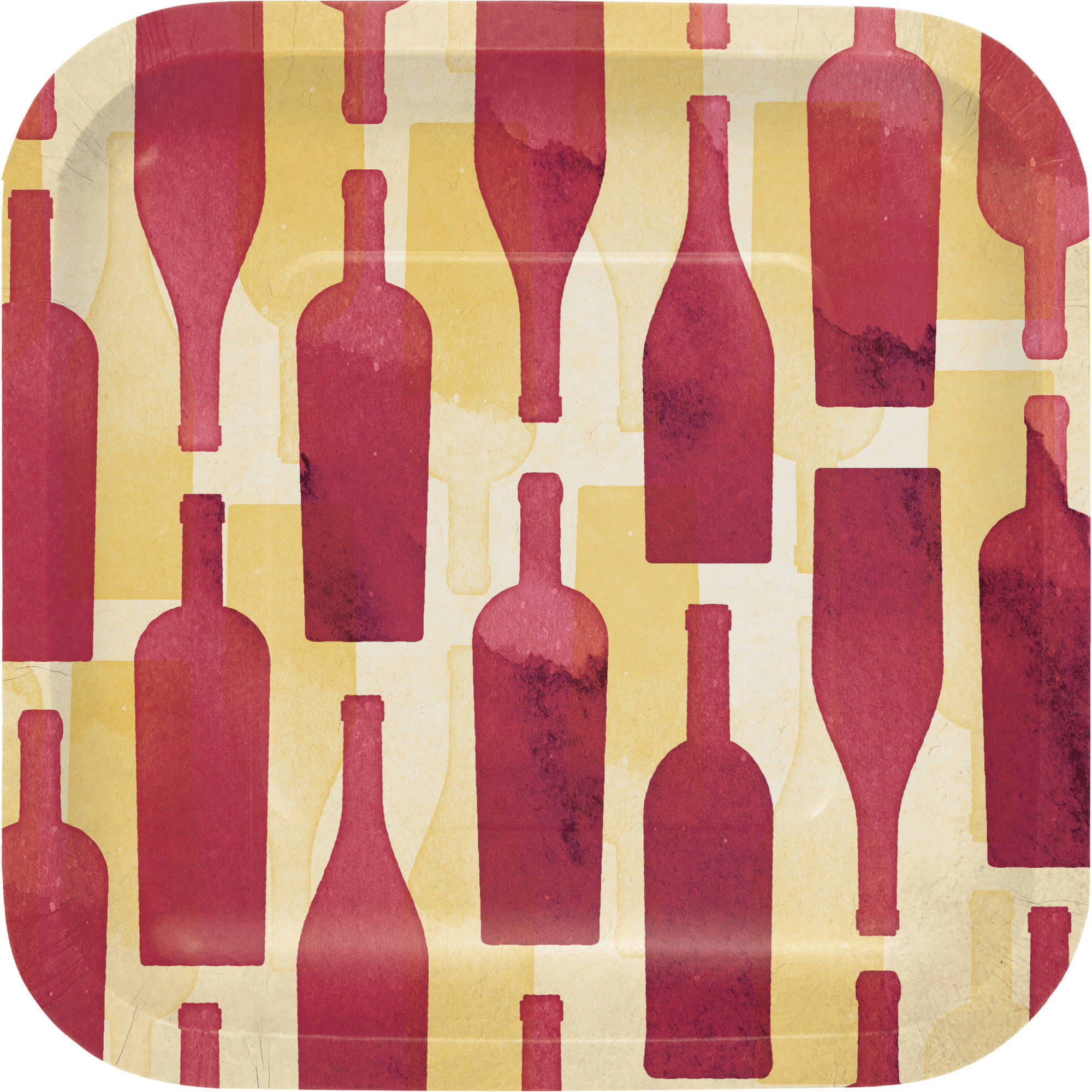 Sip Sip Hooray Wine Appetizer Plates, 8Pack