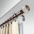 thumbnail image 2 of Domovina Bettina 1-inch Single Curtian Rod-Color:Satin Nickel,Size:120-170", 2 of 2