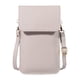 thumbnail image 1 of cruzado para teléfono para mujer, cruzado para mujer, , correa de hombro de con ranuras para tarjetas, Gris Salvador Monedero de hombro, 1 of 6