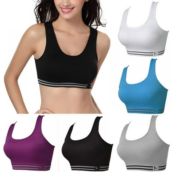 Women Quick Drying Sport Bra Padded Stretch Workout Fitness Bra Gym Training Running Tank Vest Underwear