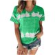 thumbnail image 2 of Fiudx Ofertas Flash Del Día Camiseta Estampada a La Moda para Mujer, Blusa de Manga Corta, Tops Informales con Cuello Redondo, 2 of 3