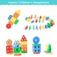 thumbnail image 5 of LotFancy Montessori Toys for Toddlers 1-3 Years Old, Wooden Shape Sorting and Stacking Toys, 5 of 8