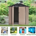 thumbnail image 6 of AECOJOY 6' x 4' Outdoor Metal Storage Shed with Lockable Door for Backyard, 6 of 8