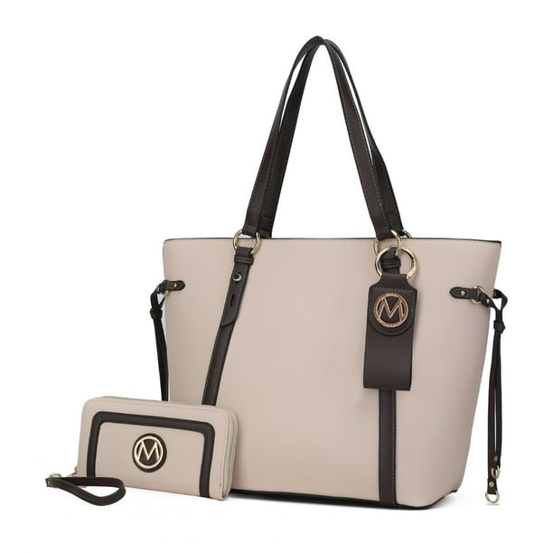 MKF Collection Women's Koeia Vegan Leather Tote Bag, Wristlet