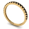 thumbnail image 2 of 0.57 ct Brilliant Round Cut Natural Onyx 18K Yellow Gold Stackable Band SZ 5, 2 of 6