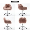 thumbnail image 6 of Sesslife Cute Pink Desk Chair for Girls Women, Fluffy Desk Chair, Faux Fur Height Adjustable Swivel Vanity Accent Chair, Modern Home Office Desk Chair, 6 of 7