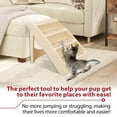 thumbnail image 4 of Kojem Pet Stairs 4 Steps, Non-Slip Foldable Dog Ladder W/ Support Frame, Dog & Puppy Steps Cats Steps, for High Bed Couch Truck SUV, 4 of 13