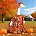 thumbnail image 3 of Sruoe Porch Goose Outfits, 23 Inch Porch Goose Clothes, Goose Clothes Dress, Duck Sculpture Clothes for Lawn Statue Cement Statue Yard Patio Party Decoration, 3 of 9