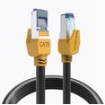 thumbnail image 1 of Ethernet Cable 100 ft,Cat 8 Ethernet Cable,High Speed 40Gbps 2000Mhz Network Cord Cat8 RJ45 Shielded Indoor&Outdoor Heavy Duty Weatherproof LAN Cables Comp, 1 of 6
