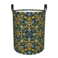 thumbnail image 1 of DouZhe Waterproof Collapsible Large Laundry Baskets, Moroccan Ornate Style Prints Circular Hamper with Handles, 1 of 7