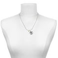 thumbnail image 2 of Delight Jewelry Gold-tone Mini January - Maroon Crystal Heart - Silvertone Senior Mom Class of 2026 Dome Necklace, 18", 2 of 5