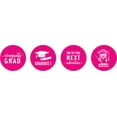 thumbnail image 2 of Darling Souvenir 190 Pcs DIY Candy Chocolate Labels Graduation Theme Stickers-Pink, 2 of 2