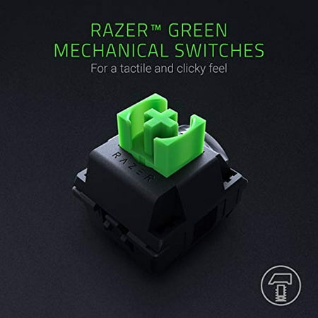 Razer - BlackWidow Wired Gaming Mechanical Green Switch Keyboard with RGB Chroma Backlighting - Black