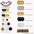 thumbnail image 2 of Kit de globos para fiestas de cumpleaños, 98 unidades, lámina de látex de oro negro, 2 of 2