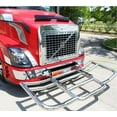 thumbnail image 2 of Large Model Deer Grille Guard Compatible for VOLVO VNL (2004-2017) with Brackets - 90"x10-1/5"x40" Heavy Duty Polished Stainless Steel Grille Guard for Trucks, 2 of 9