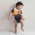 thumbnail image 3 of Kdxio Lighthouse At Sunset Coast Pattern Unisex Baby Cotton Short Sleeve Bodysuits-3 Months, 3 of 5