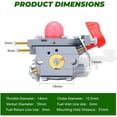 thumbnail image 3 of BVM200FE Carburetor Compatible with Poulan 545081857 Craftsman 25CC Leaf Blower Parts Carb Kit Replace 358794700 358794765 358794770 358794774 C1U-W43 C1U-W43B C1U-W43C$$Garden & Patio, 3 of 7