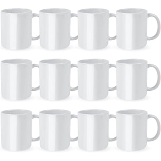MUGSIE 36-Pack 11 oz White Ceramic Sublimation Coffee Mugs for Printing -  Walmart.com
