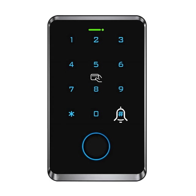 Teclado de Control de Acceso con Huella Dactilar Wifi Tuya, Abridor de Puerta Remoto para Exteriores, Aplicación de Tarjeta Maestra, Interbloqueo con Contraseña Temporal