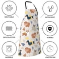 thumbnail image 5 of Naloa Dogs Apron Kitchen Aprons with Pockets for Women Men Chef, 5 of 8
